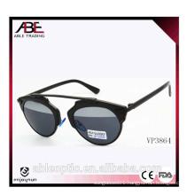 Hot selling wholesale fashion sunglasses with metal plastic mixed frame